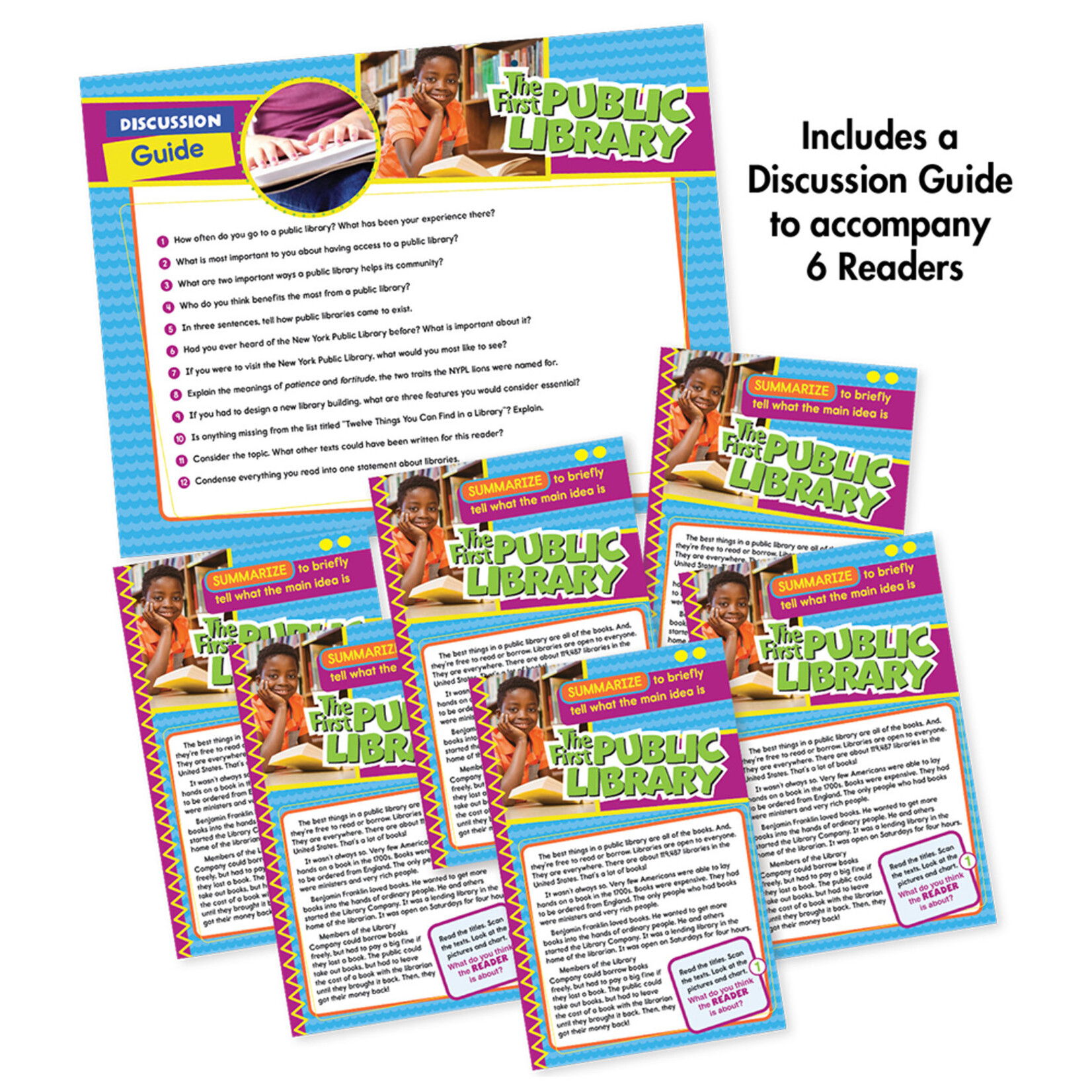 CARSON DELLOSA PUBLISHING CO Guided Reading: Summarize Resource Book Grade 5-6