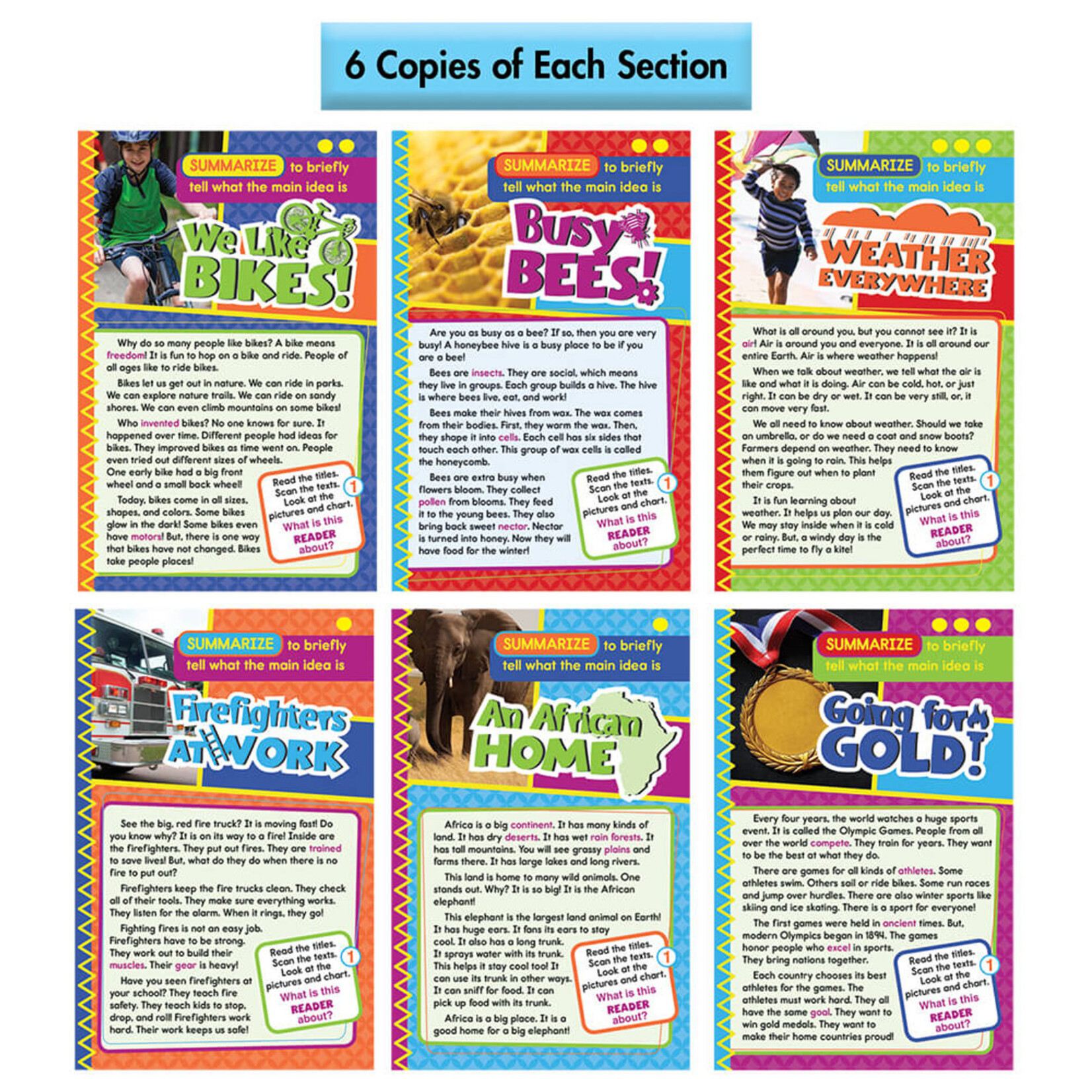 CARSON DELLOSA PUBLISHING CO Guided Reading: Summarize Resource Book Grade 1-2