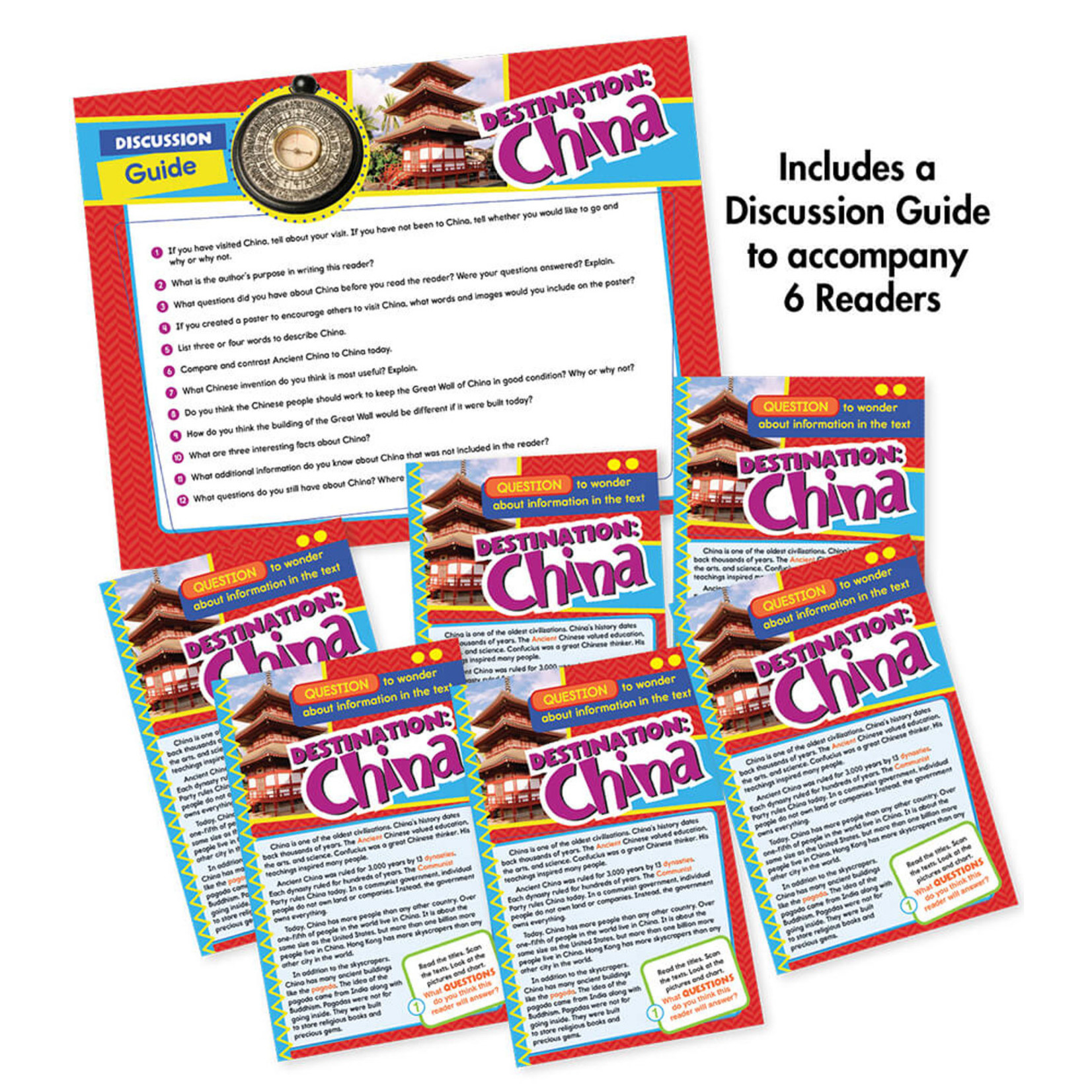 CARSON DELLOSA PUBLISHING CO Guided Reading: Question Resource Book Grade 5-6