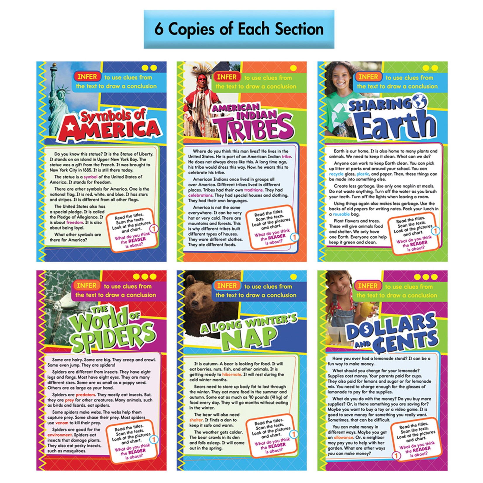 CARSON DELLOSA PUBLISHING CO Guided Reading: Infer Resource Book Grade 1-2