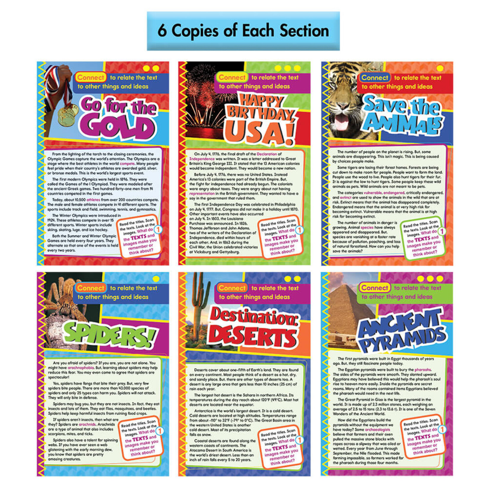CARSON DELLOSA PUBLISHING CO Guided Reading: Connect Resource Book Grade 5-6