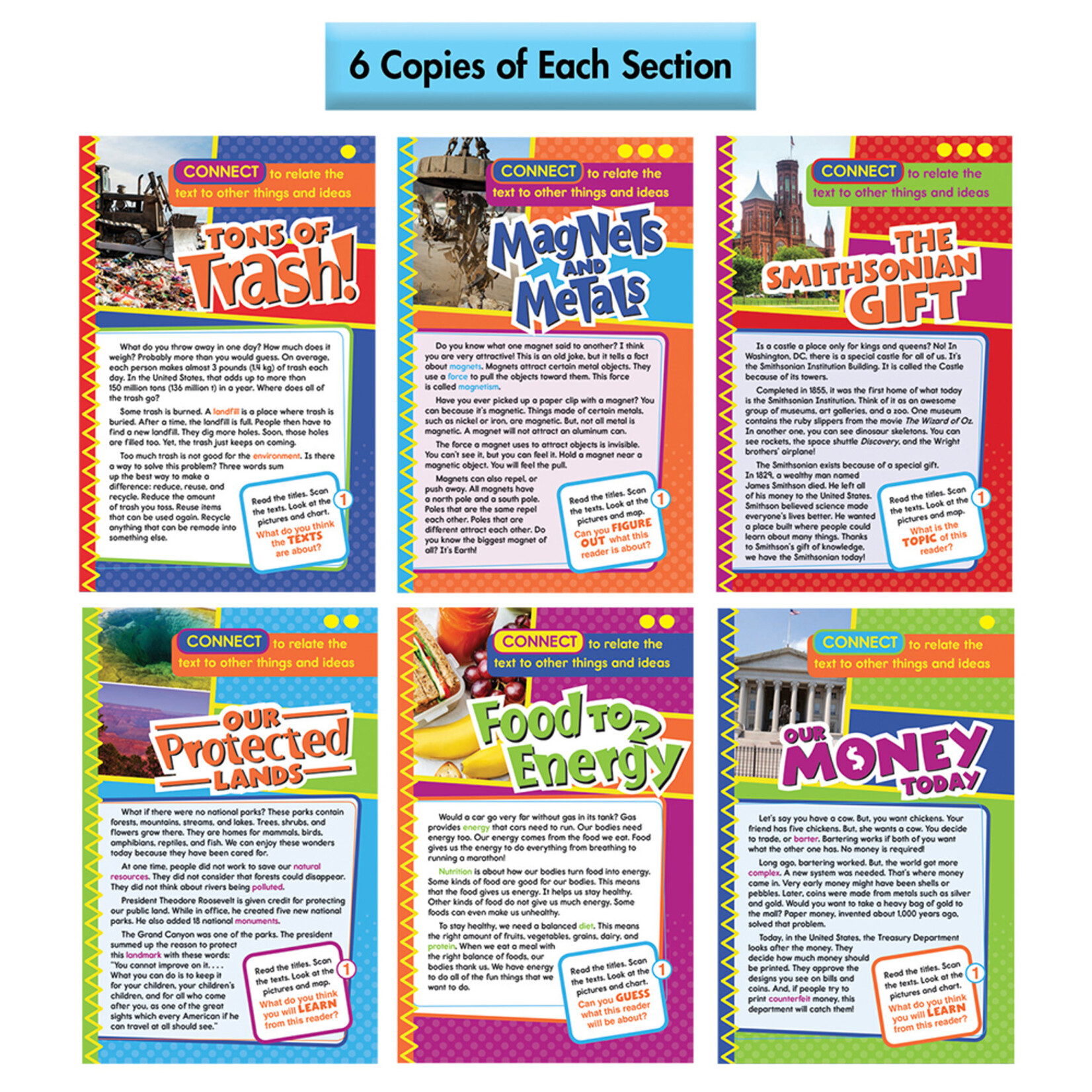 CARSON DELLOSA PUBLISHING CO Guided Reading: Connect Resource Book Grade 3-4
