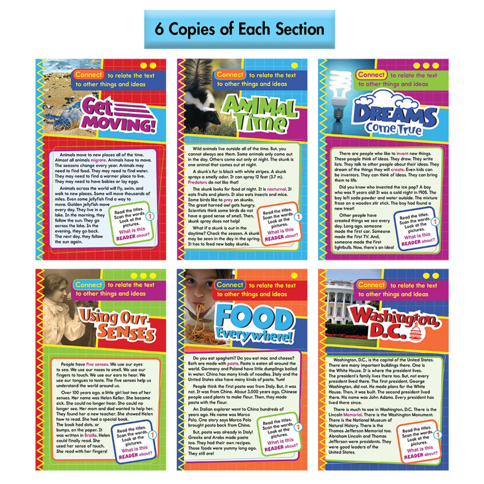 CARSON DELLOSA PUBLISHING CO Guided Reading: Connect Resource Book Grade 1-2