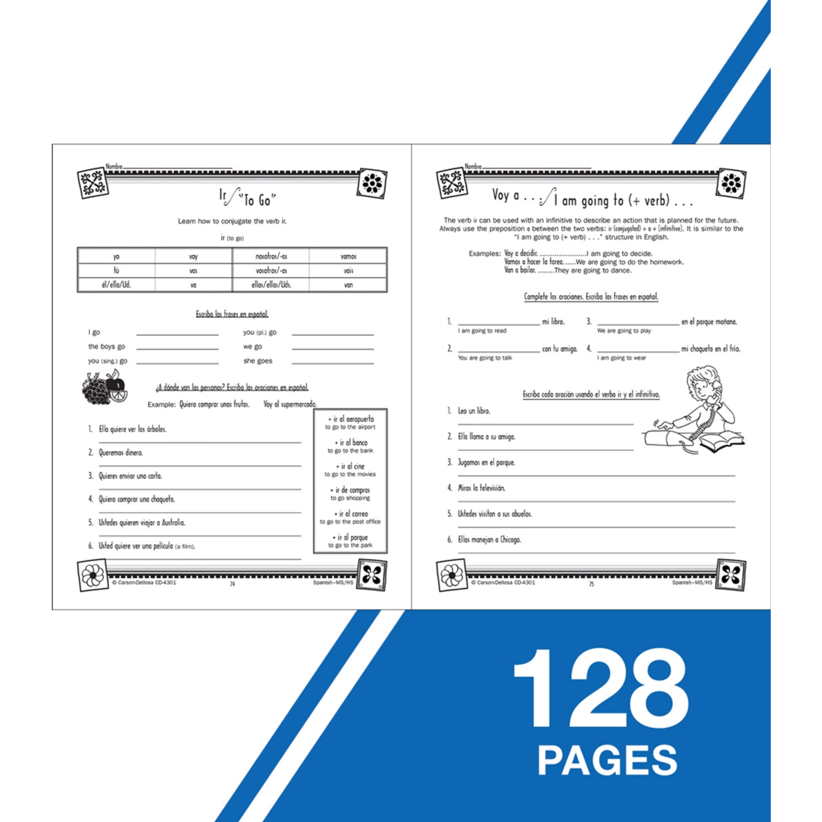 CARSON DELLOSA PUBLISHING CO Skills for Success Spanish Resource Book Grade 6-12