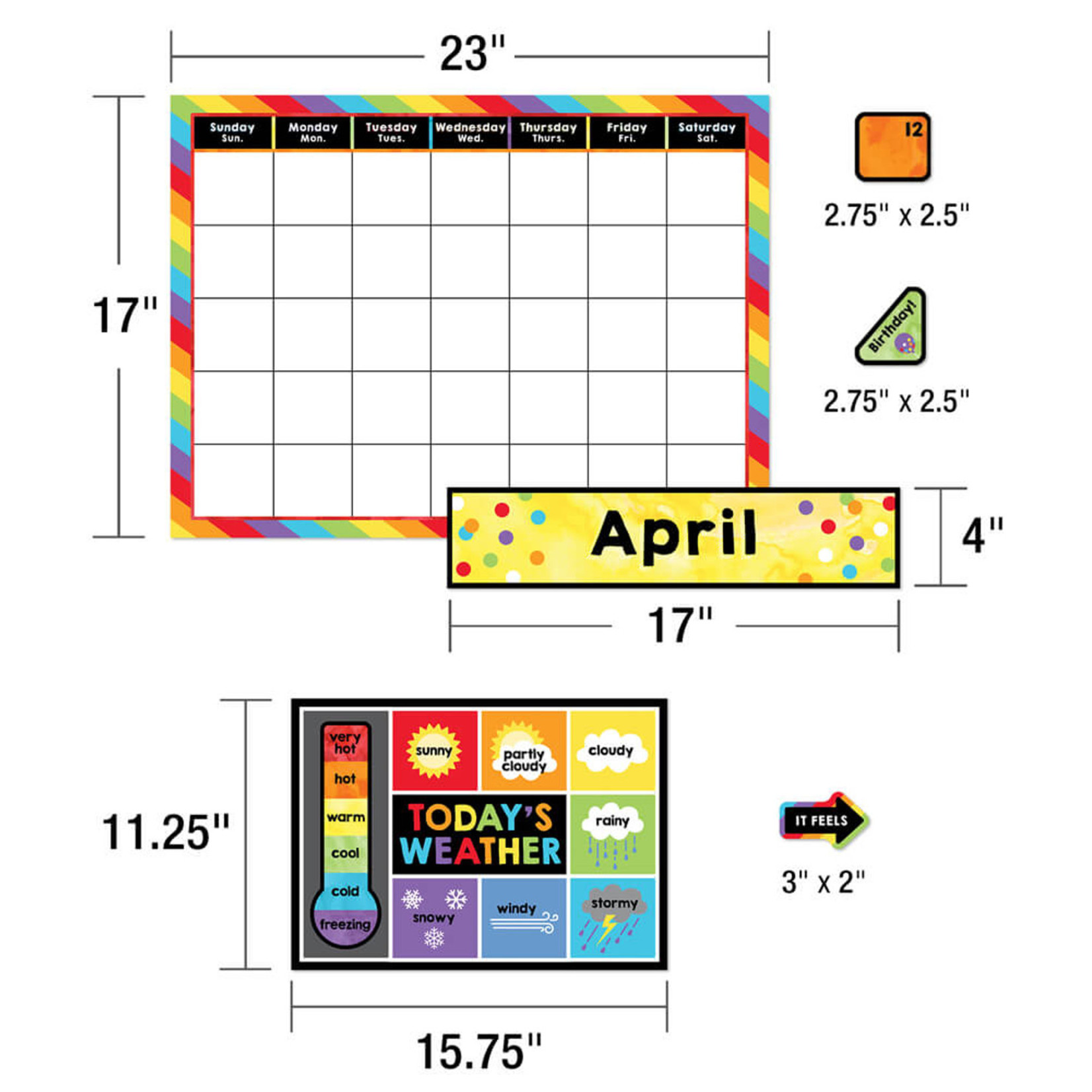 CARSON DELLOSA PUBLISHING CO Celebrate Learning Calendar Bulletin Board Set