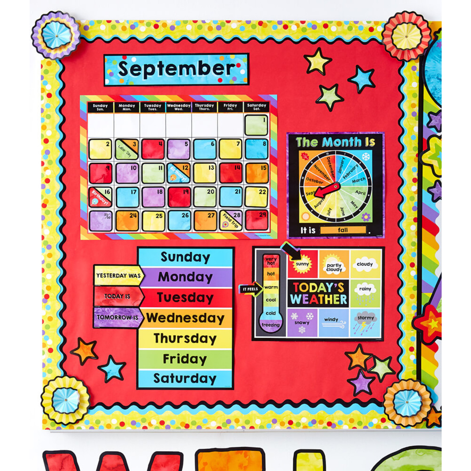 CARSON DELLOSA PUBLISHING CO Celebrate Learning Calendar Bulletin Board Set