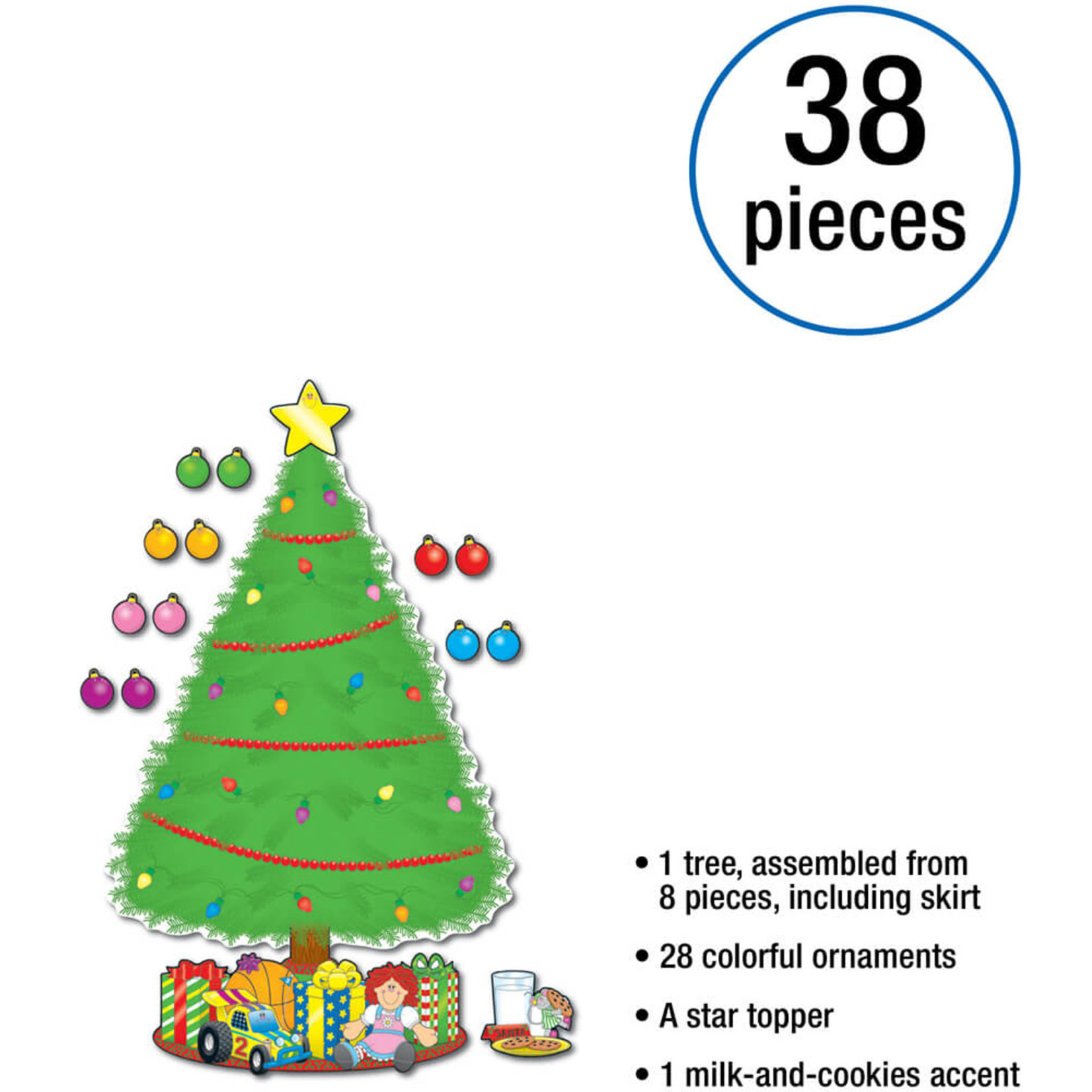 CARSON DELLOSA PUBLISHING CO Big Christmas Tree Bulletin Board Set