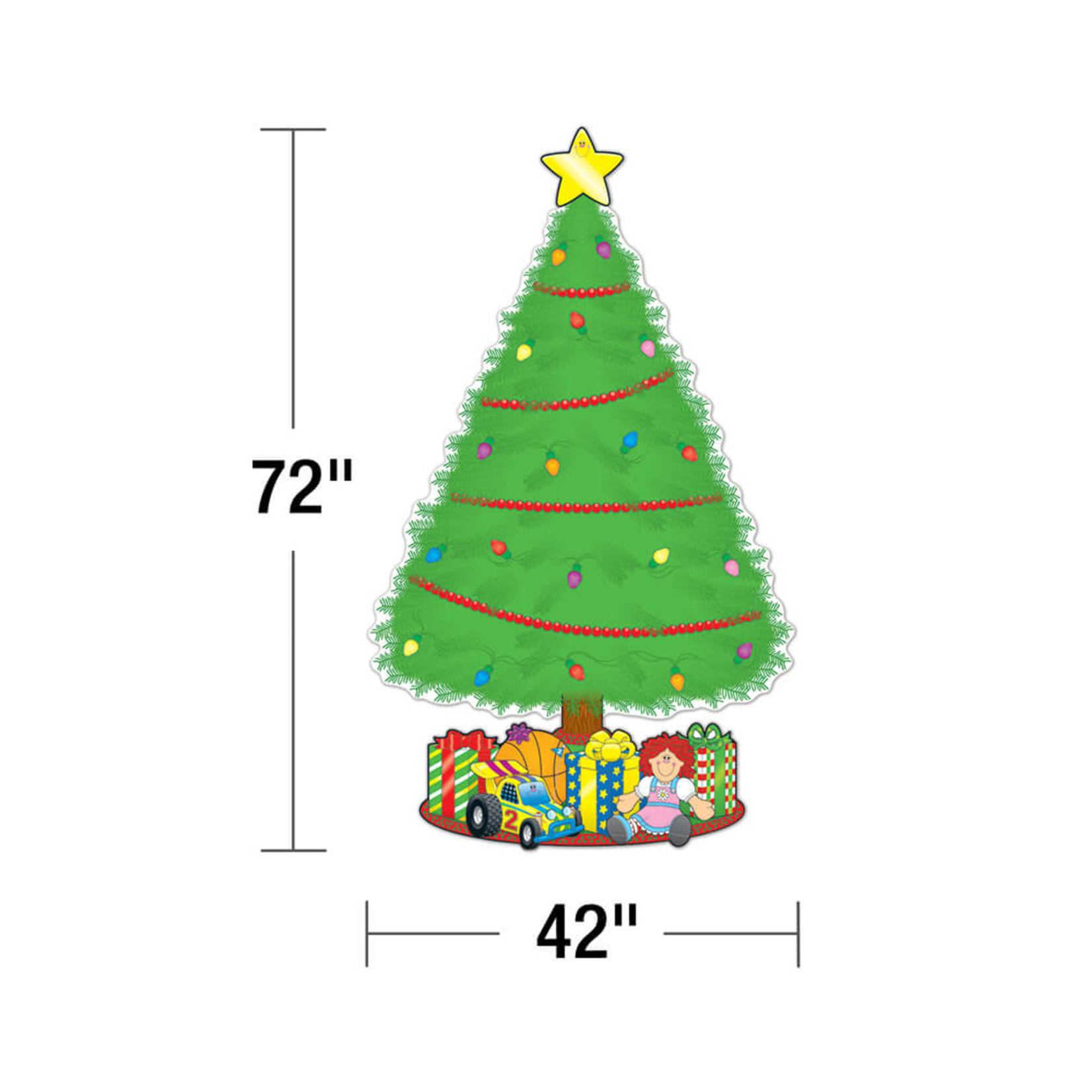 CARSON DELLOSA PUBLISHING CO Big Christmas Tree Bulletin Board Set