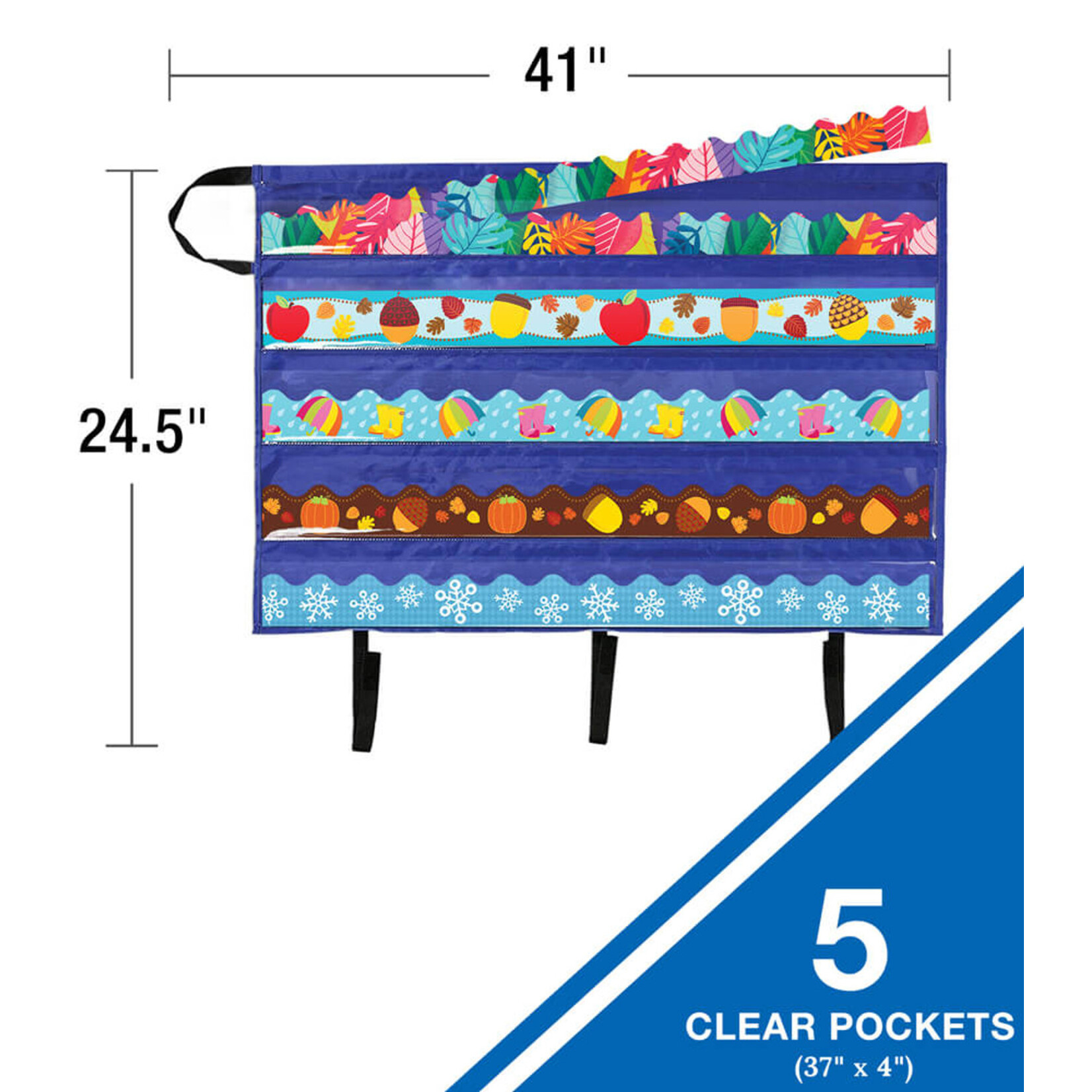 CARSON DELLOSA PUBLISHING CO Border Pocket Chart Storage