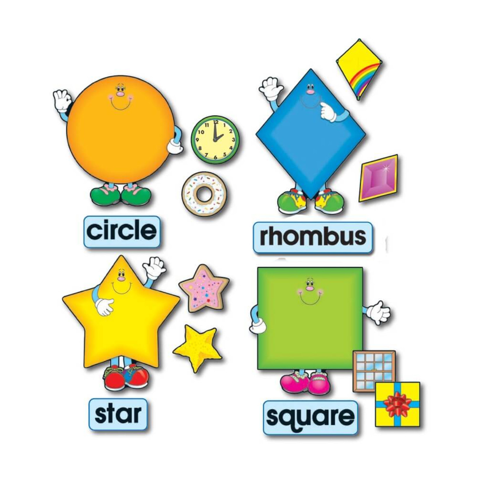 CARSON DELLOSA PUBLISHING CO Shapes Bulletin Board Set Grade PK-2