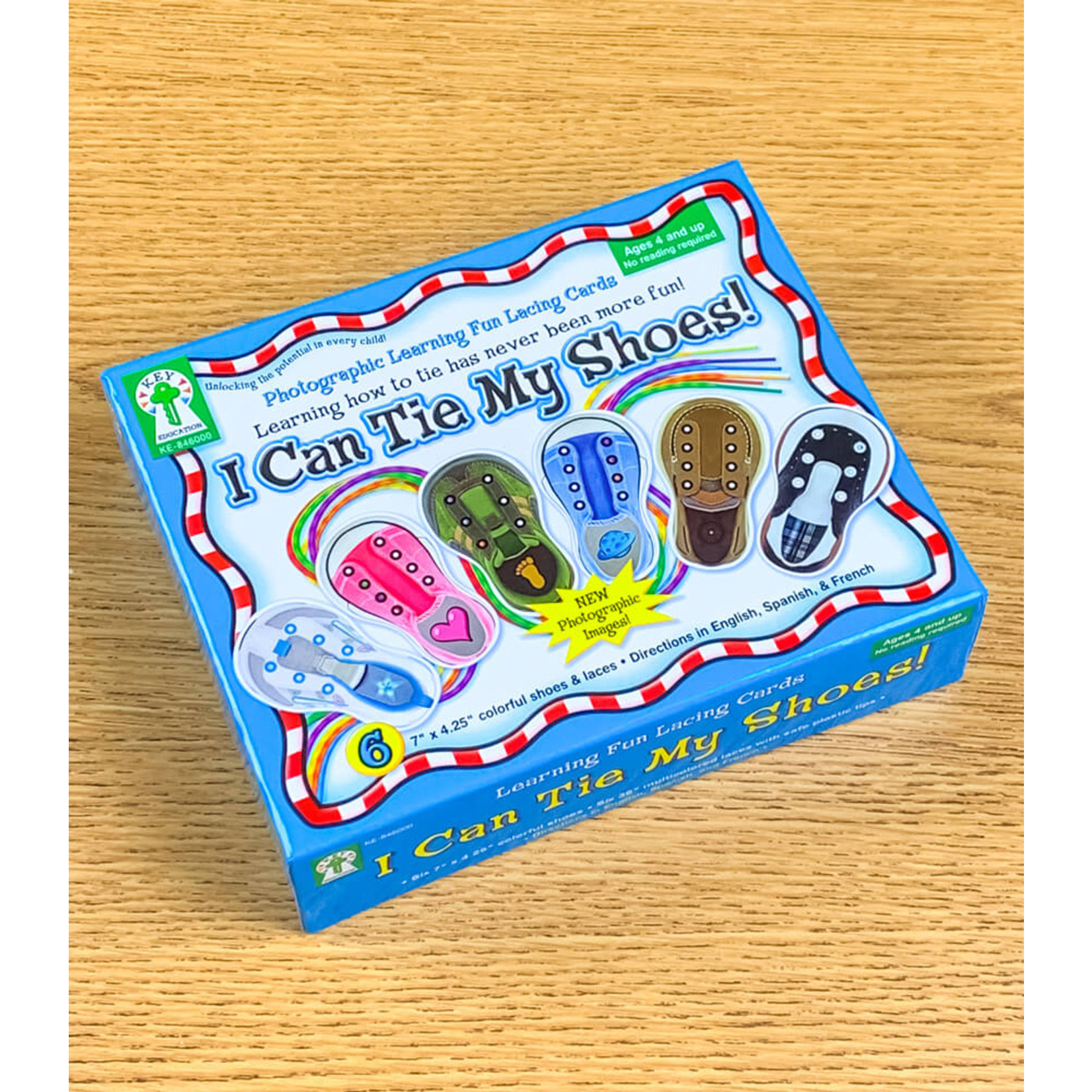 CARSON DELLOSA PUBLISHING CO I Can Tie My Shoes Lacing Cards Grade PK-1
