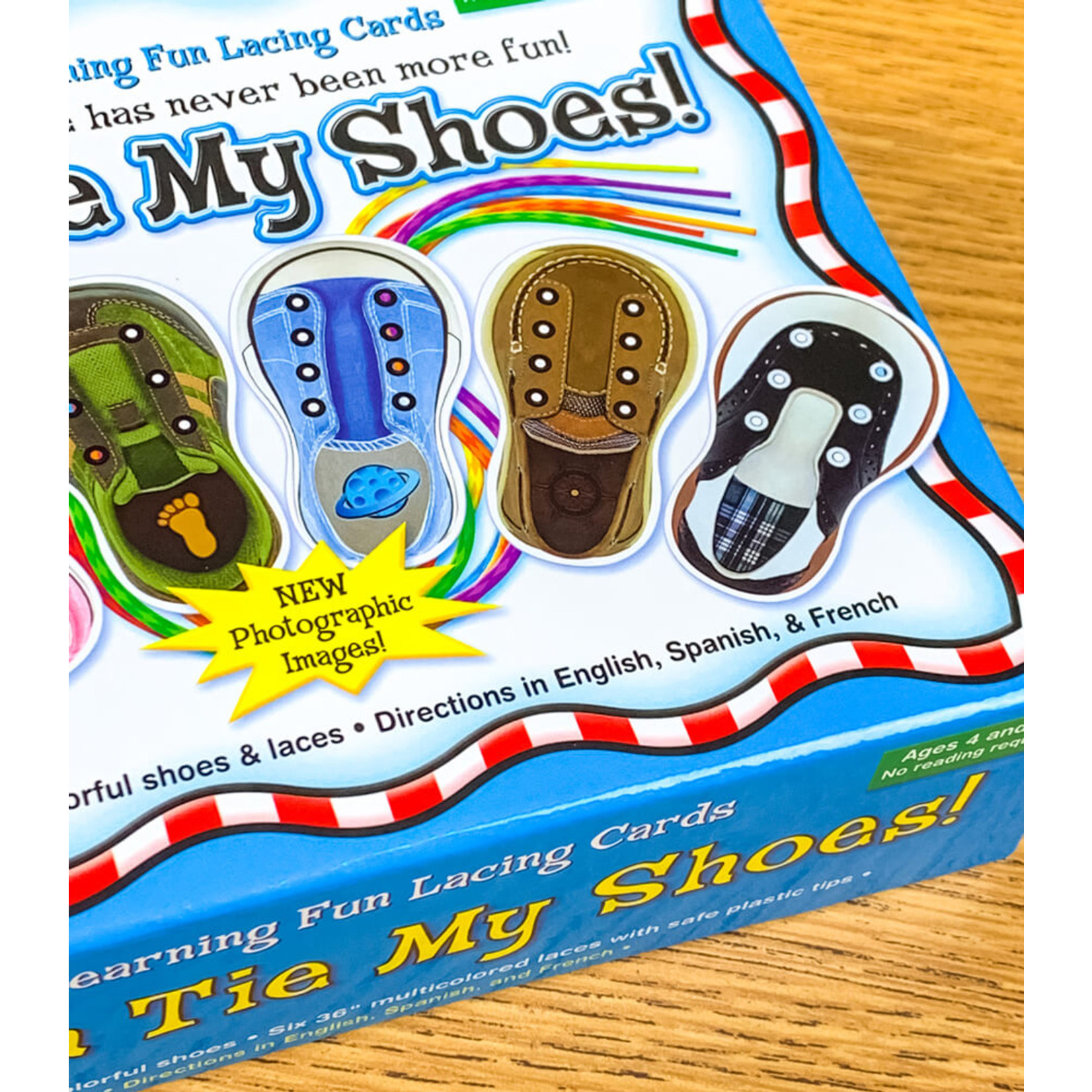CARSON DELLOSA PUBLISHING CO I Can Tie My Shoes Lacing Cards Grade PK-1