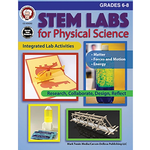 CARSON DELLOSA PUBLISHING CO STEM Labs for Physical Science Resource Book Grade 6-8