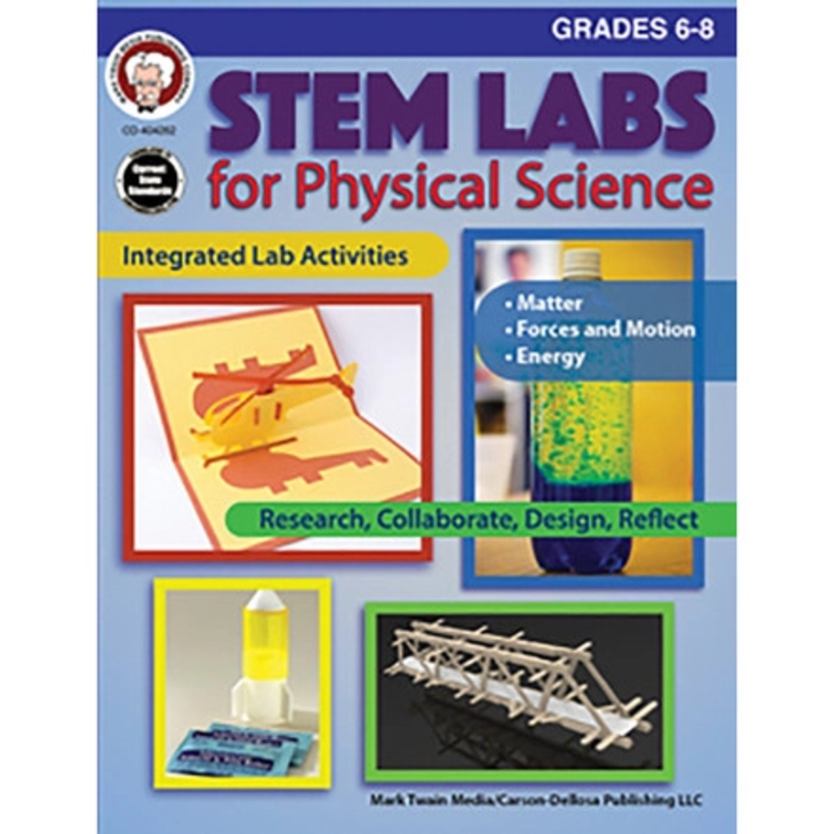 CARSON DELLOSA PUBLISHING CO STEM Labs for Physical Science Resource Book Grade 6-8