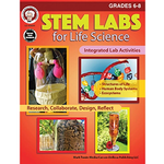 CARSON DELLOSA PUBLISHING CO STEM Labs for Life Science Resource Book Grade 6-8 Paperback