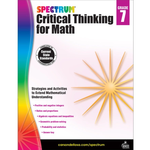 CARSON DELLOSA PUBLISHING CO Spectrum Critical Thinking for Math Workbook Grade 7