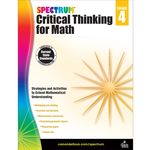 CARSON DELLOSA PUBLISHING CO Spectrum Critical Thinking for Math Workbook Grade 4