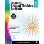 CARSON DELLOSA PUBLISHING CO Spectrum Critical Thinking for Math Workbook Grade 1