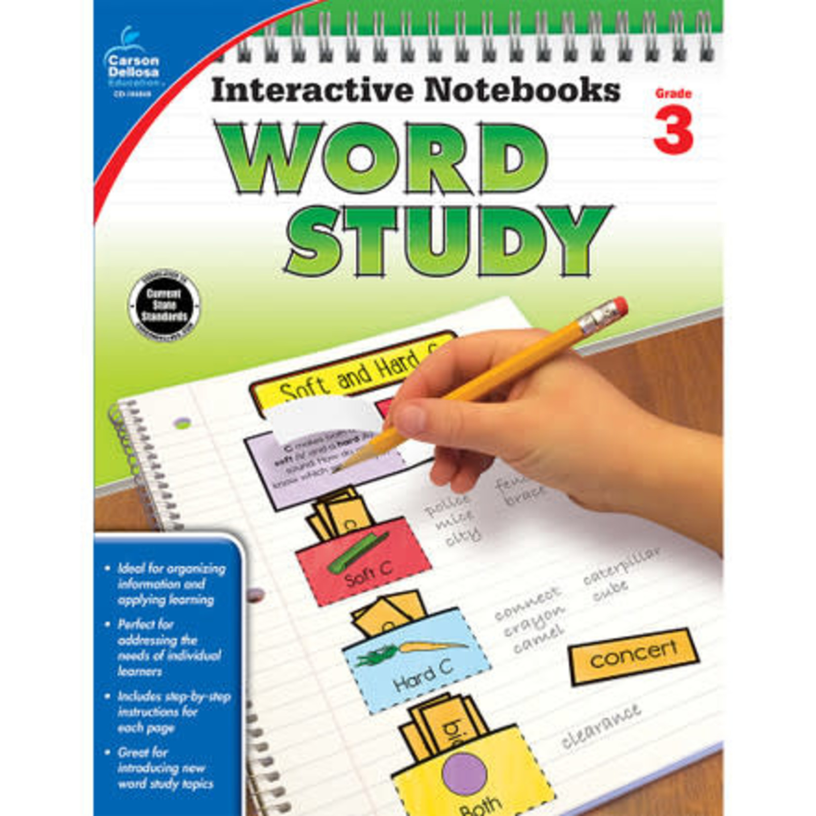 CARSON DELLOSA PUBLISHING CO Interactive Notebooks: Word Study Resource Book Grade 3