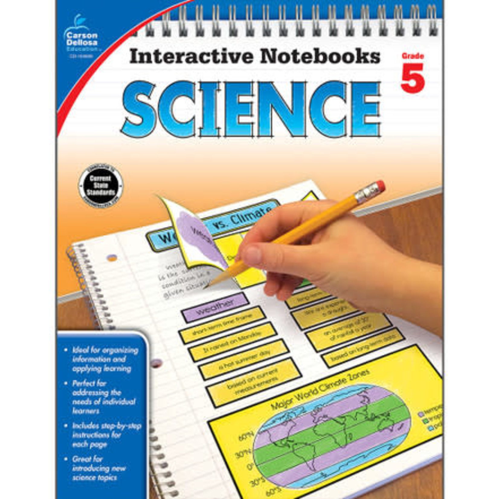 CARSON DELLOSA PUBLISHING CO Interactive Notebooks: Science Resource Book Grade 5