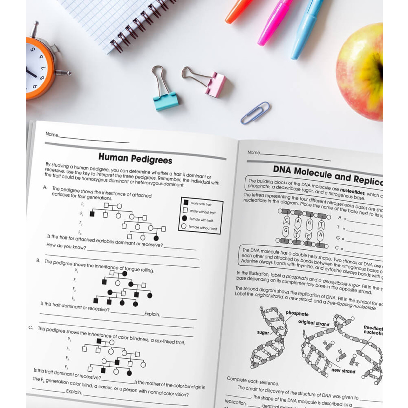 CARSON DELLOSA PUBLISHING CO The 100+ Series: Biology Workbook Grade 6-12