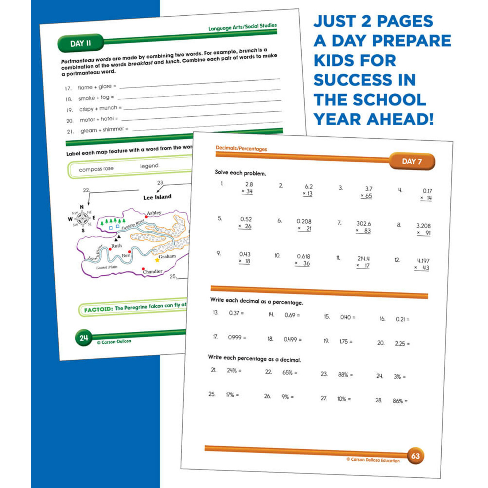 CARSON DELLOSA PUBLISHING CO Summer Bridge Activities® Workbook Grade 6-7