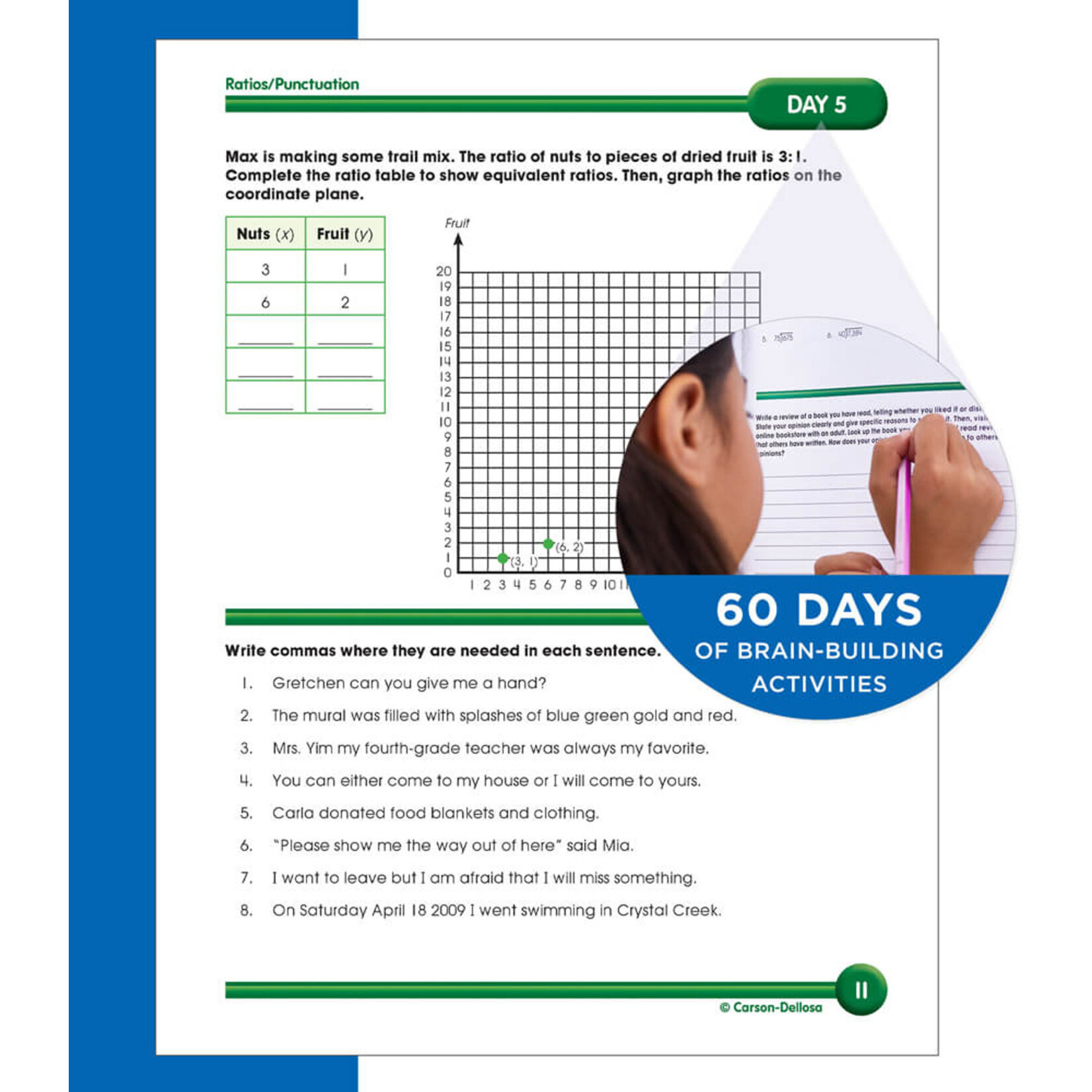 CARSON DELLOSA PUBLISHING CO Summer Bridge Activities® Workbook Grade 6-7