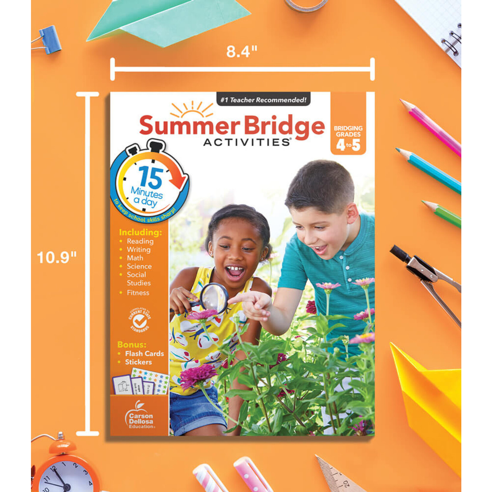 CARSON DELLOSA PUBLISHING CO Summer Bridge Activities® Workbook Grade 4-5