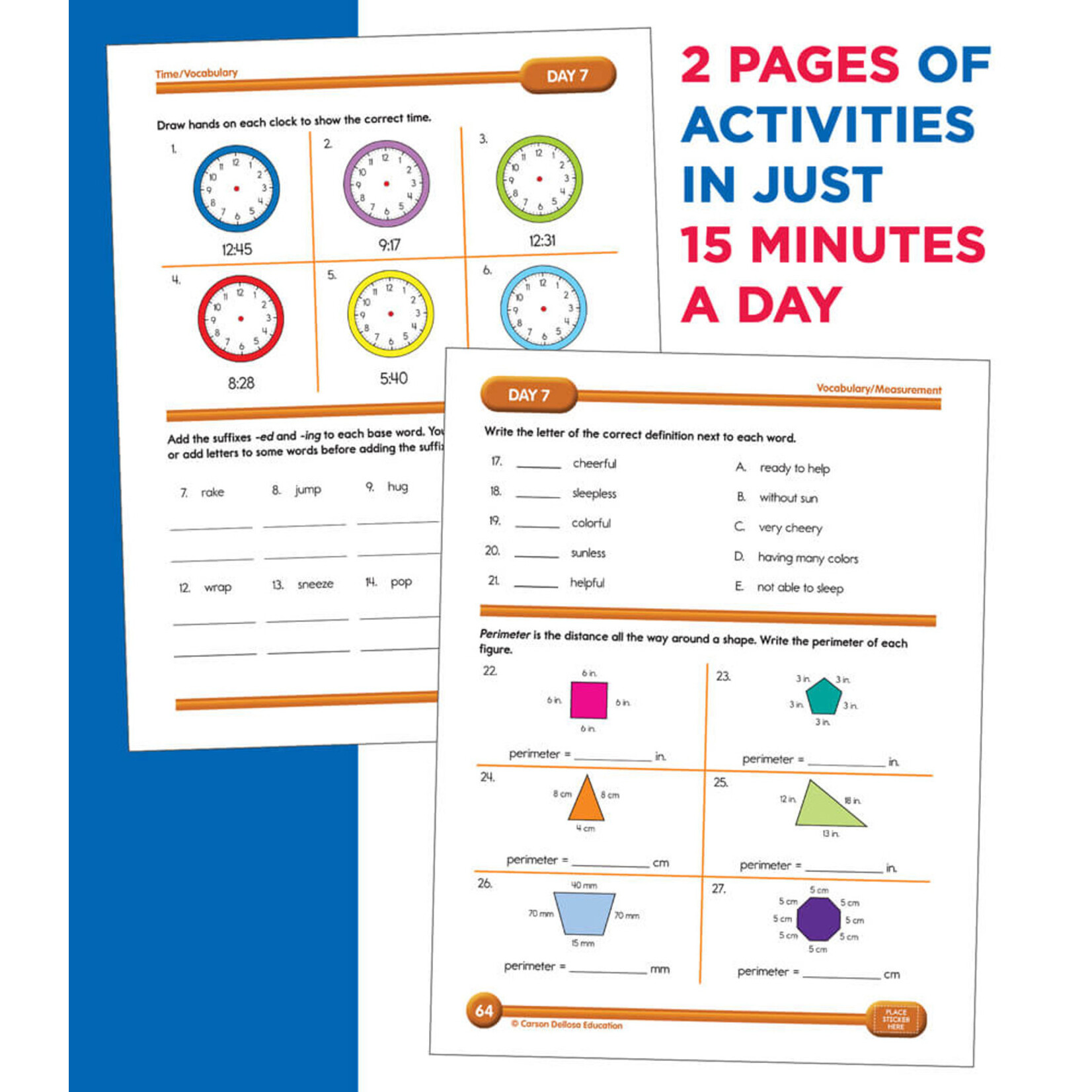 CARSON DELLOSA PUBLISHING CO Summer Bridge Activities® Workbook Grade 2-3