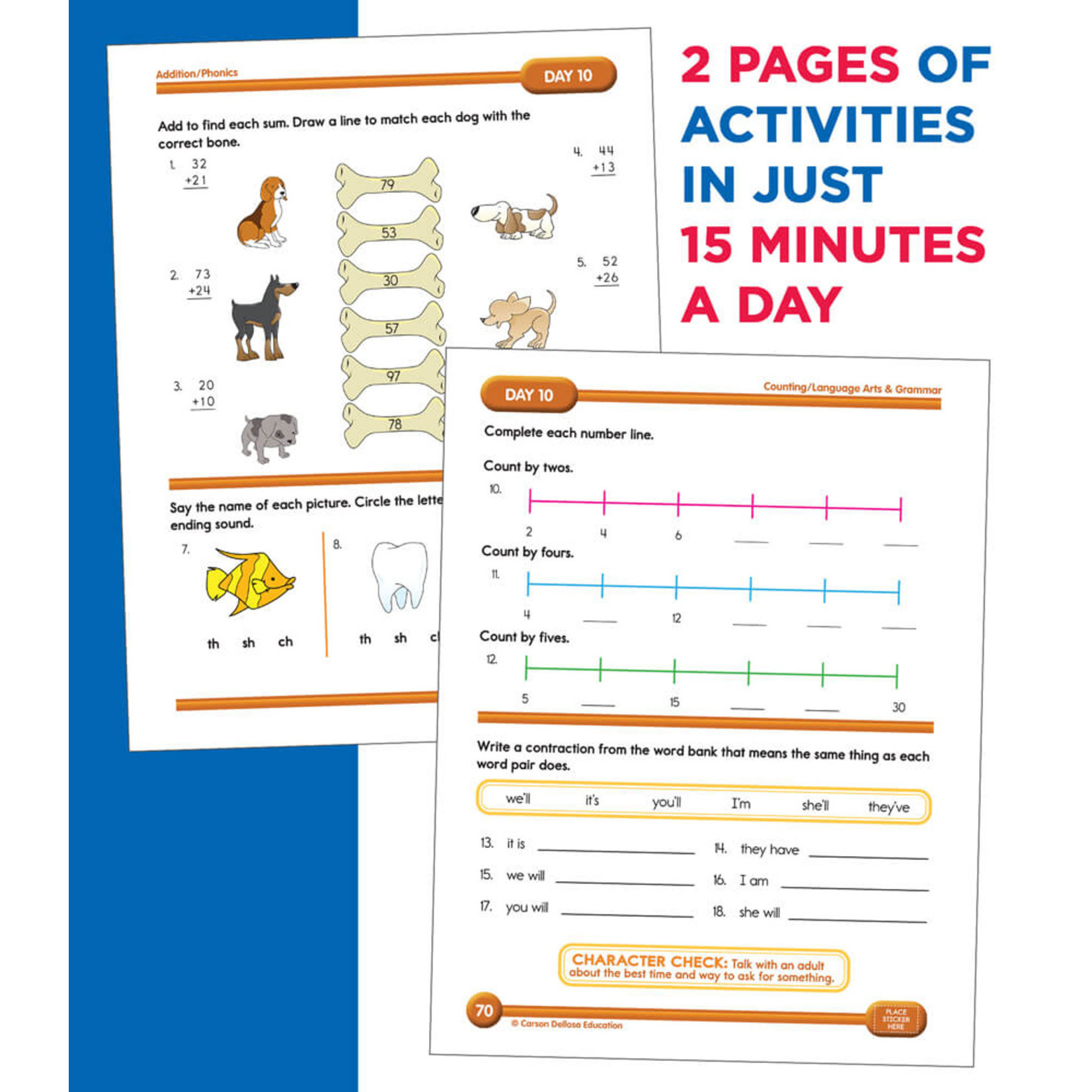 CARSON DELLOSA PUBLISHING CO Summer Bridge Activities® Workbook Grade 1-2