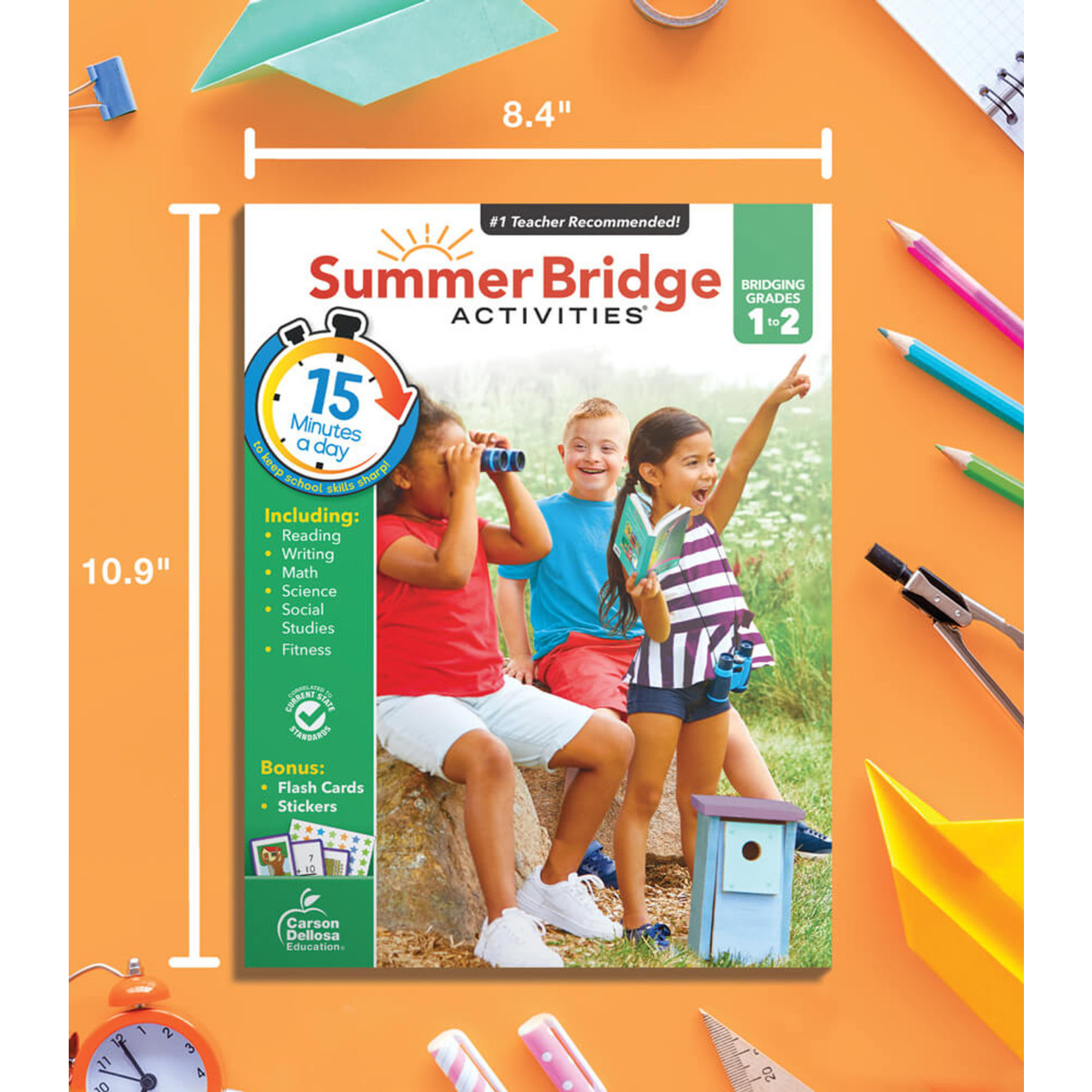 CARSON DELLOSA PUBLISHING CO Summer Bridge Activities® Workbook Grade 1-2