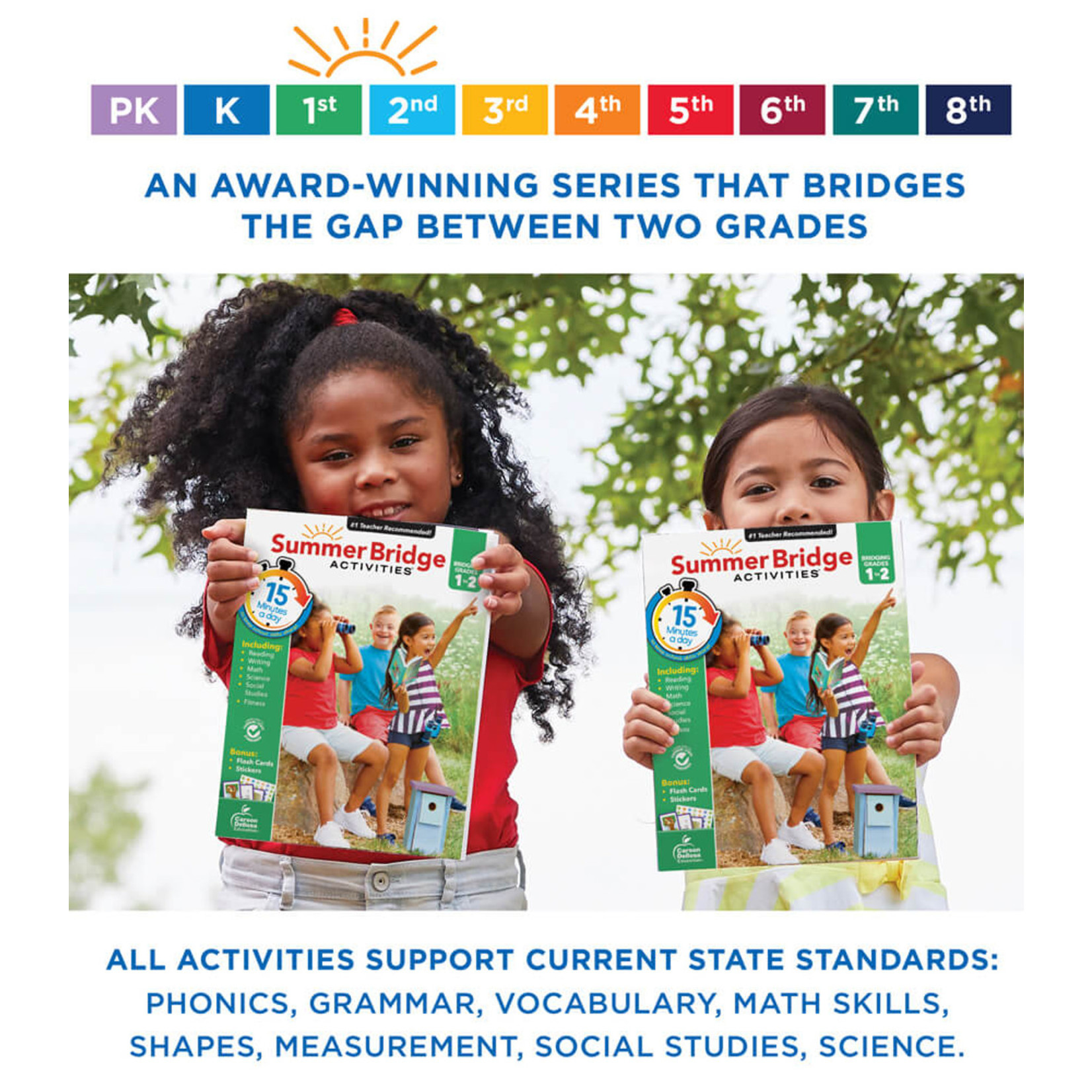 CARSON DELLOSA PUBLISHING CO Summer Bridge Activities® Workbook Grade 1-2