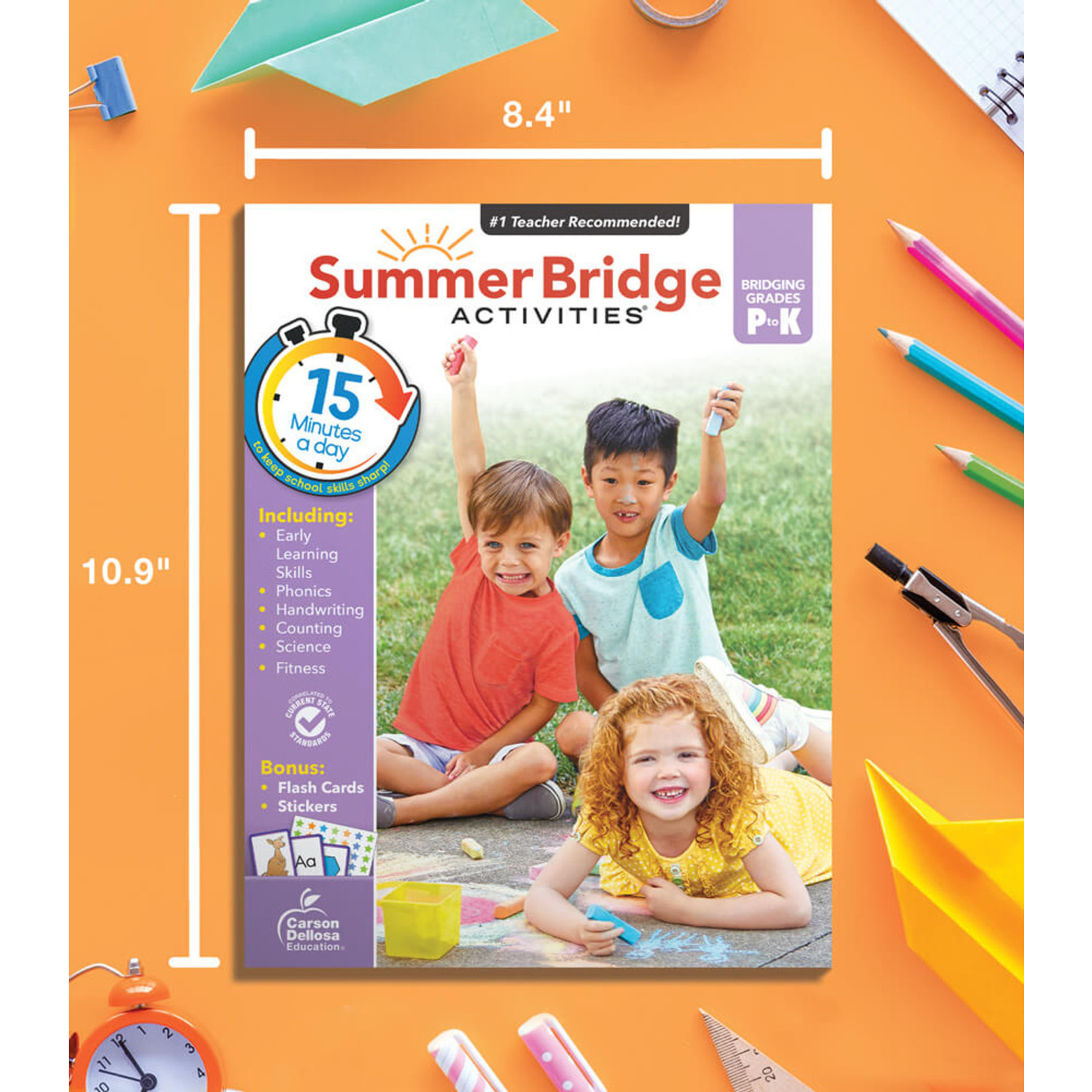 CARSON DELLOSA PUBLISHING CO Summer Bridge Activities Workbook Grade PK-K