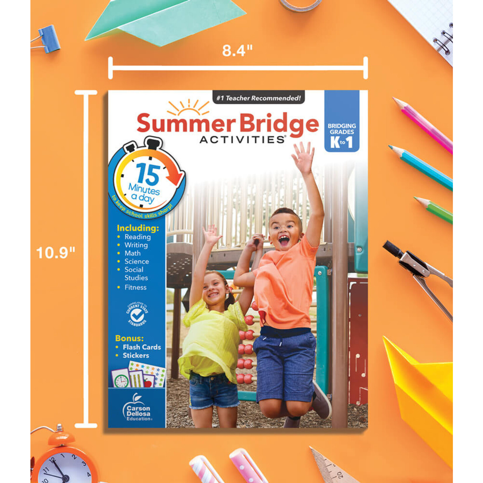 CARSON DELLOSA PUBLISHING CO Summer Bridge Activities® Workbook Grade K-1