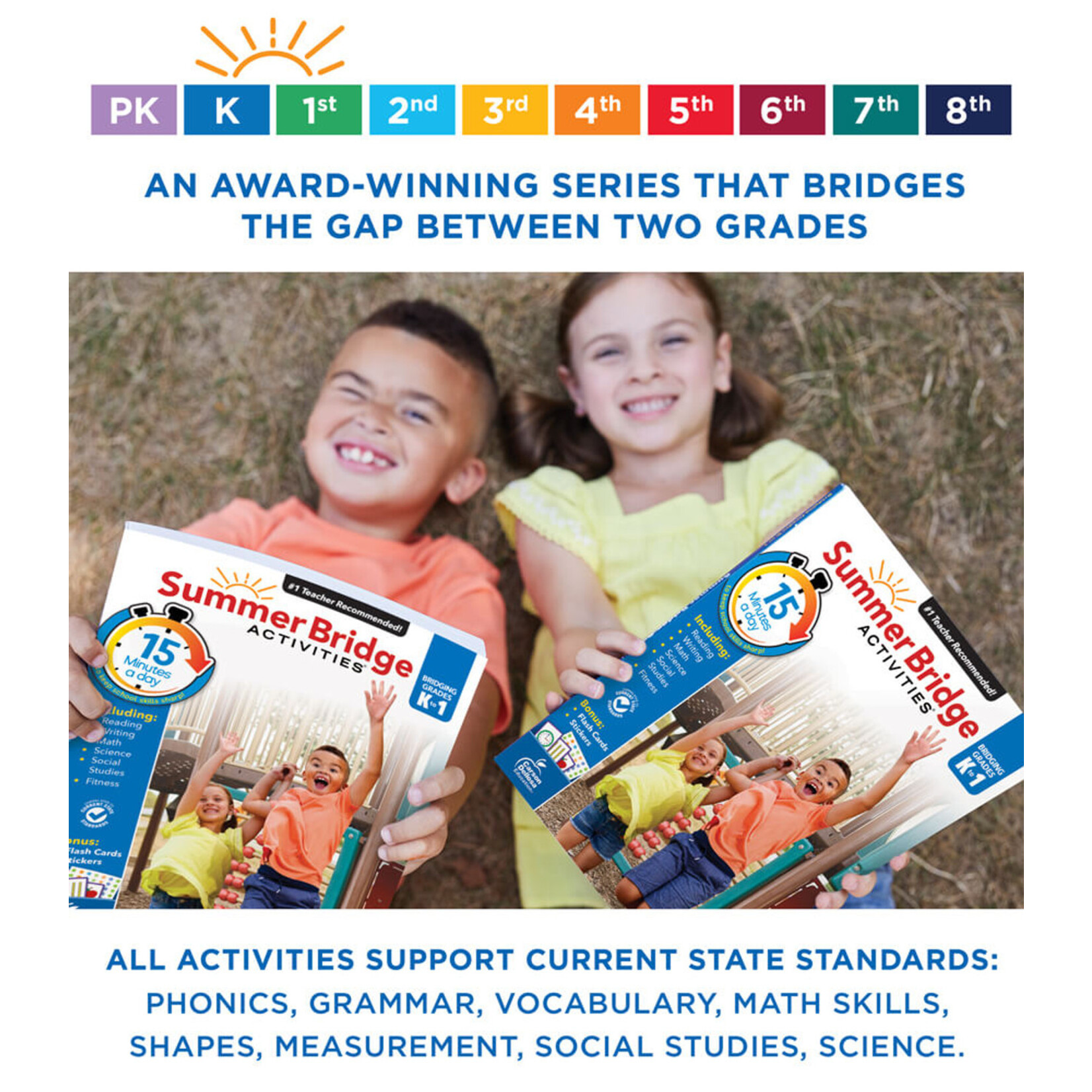 CARSON DELLOSA PUBLISHING CO Summer Bridge Activities® Workbook Grade K-1