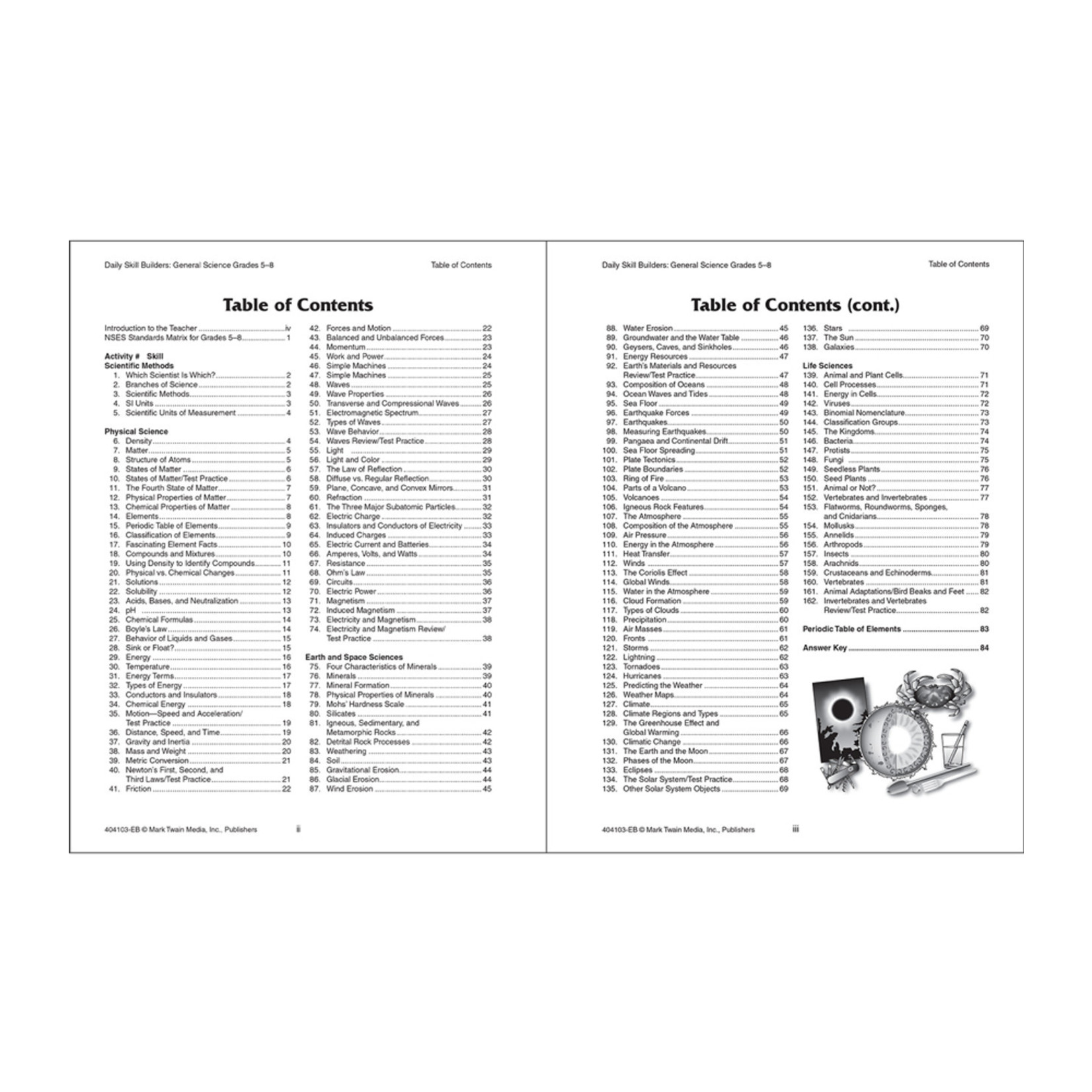 CARSON DELLOSA PUBLISHING CO Daily Skill Builders General Science Resource Book Grade 5-8