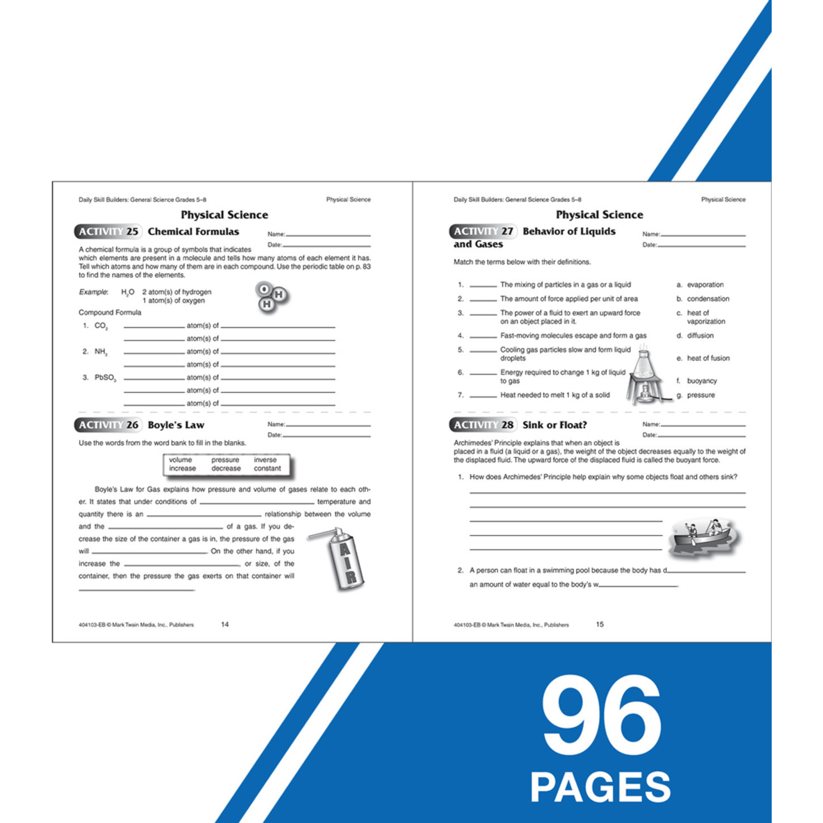 CARSON DELLOSA PUBLISHING CO Daily Skill Builders General Science Resource Book Grade 5-8