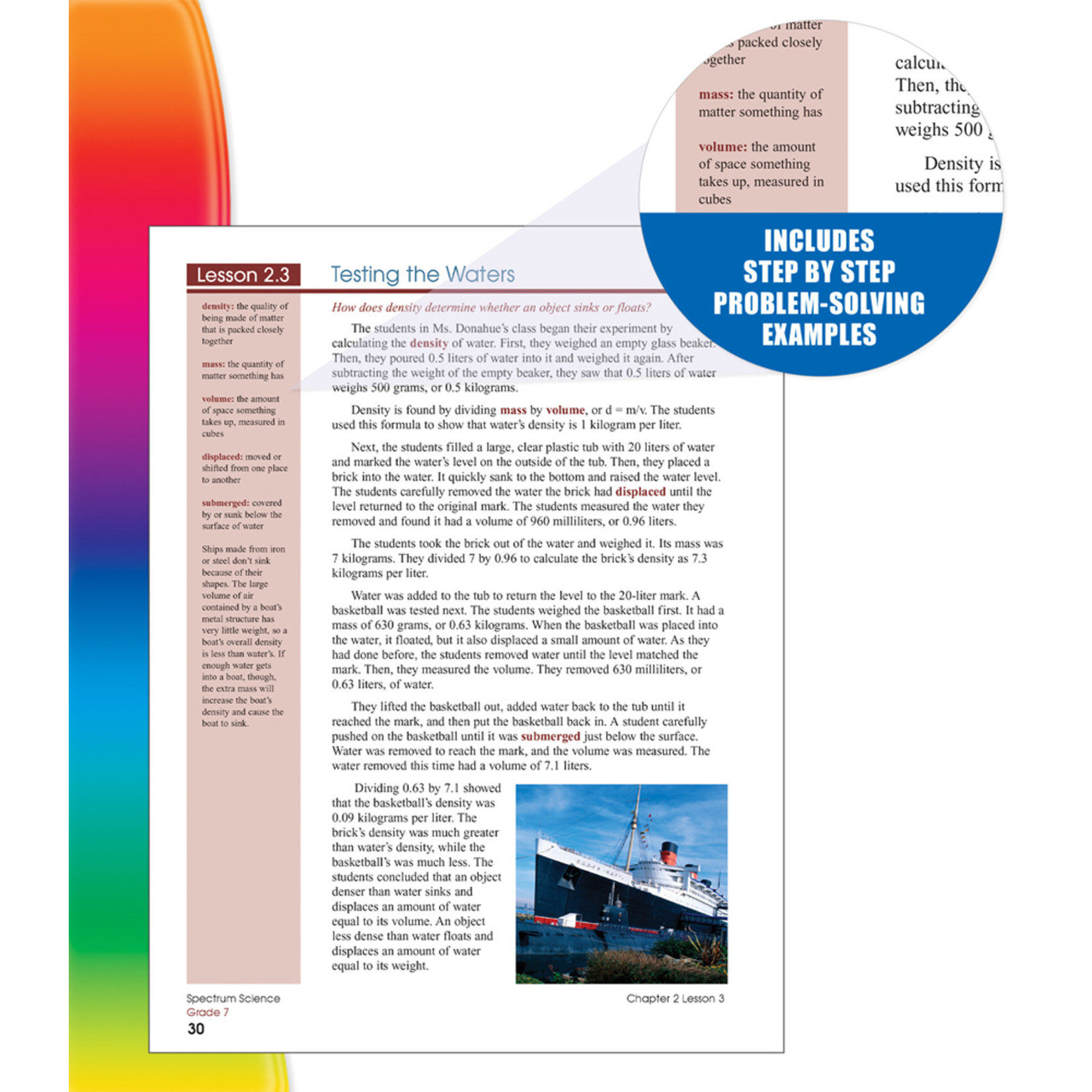 CARSON DELLOSA PUBLISHING CO Spectrum Science Workbook Grade 7