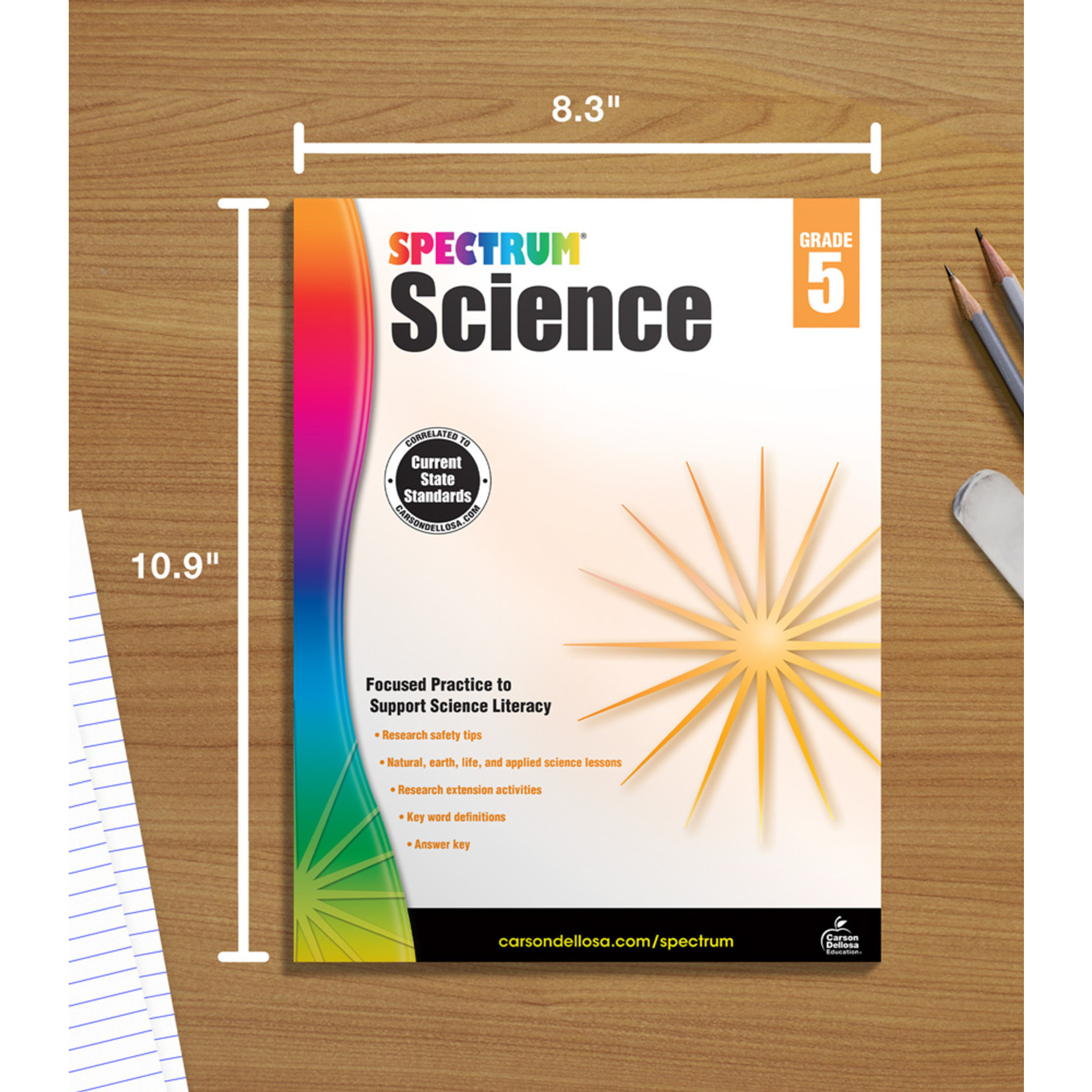 CARSON DELLOSA PUBLISHING CO Spectrum Science Workbook Grade 5 Paperback