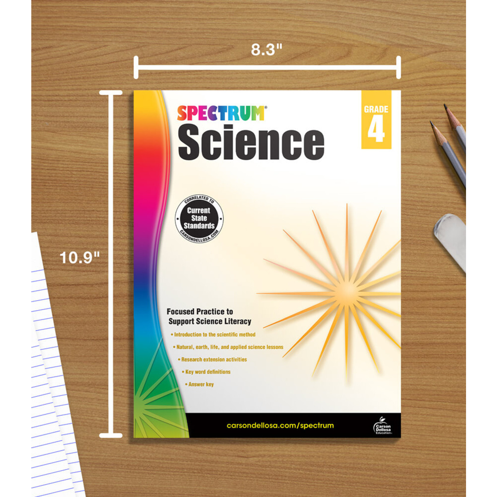 CARSON DELLOSA PUBLISHING CO Spectrum Science Workbook Grade 4 Paperback