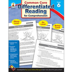 CARSON DELLOSA PUBLISHING CO Differentiated Reading for Comprehension Resource Book Grade 6