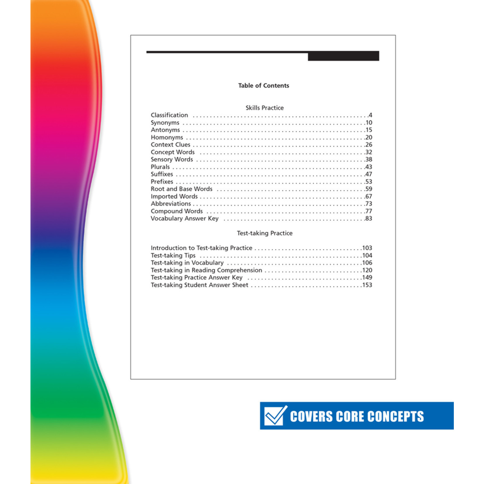 CARSON DELLOSA PUBLISHING CO Spectrum Vocabulary Workbook Grade 6