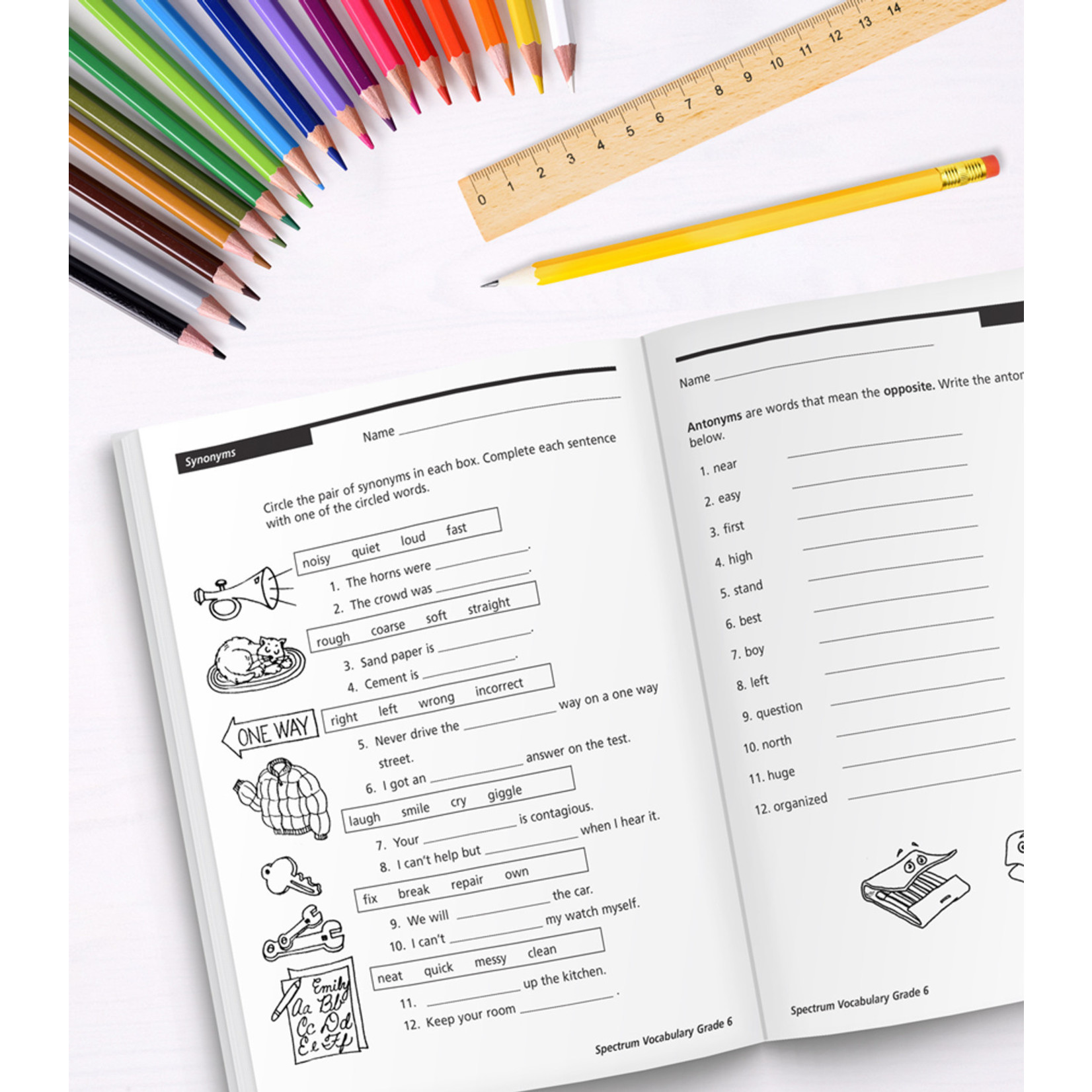 CARSON DELLOSA PUBLISHING CO Spectrum Vocabulary Workbook Grade 6