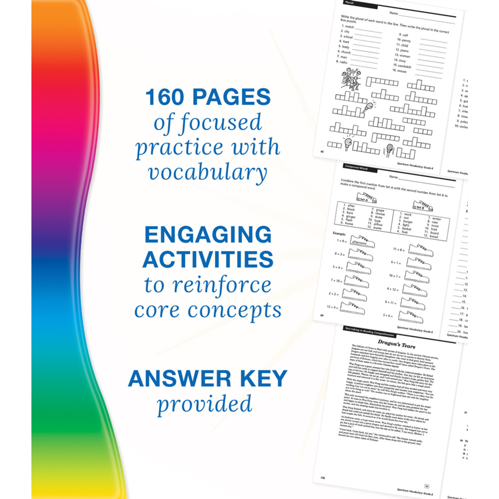 CARSON DELLOSA PUBLISHING CO Spectrum Vocabulary Workbook Grade 6
