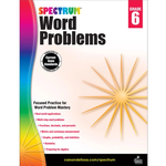 CARSON DELLOSA PUBLISHING CO Spectrum Word Problems Workbook Grade 6