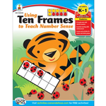 CARSON DELLOSA PUBLISHING CO Using Ten Frames to Teach Number Sense Resource Book Grade K-1