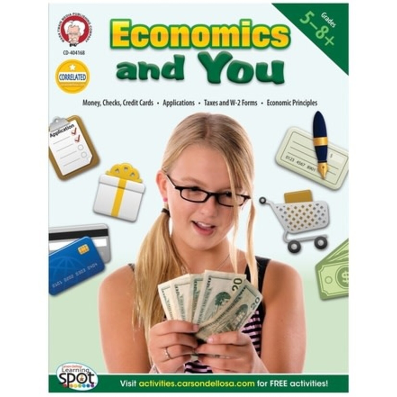 CARSON DELLOSA PUBLISHING CO Economics and You Resource Book Grade 5-8