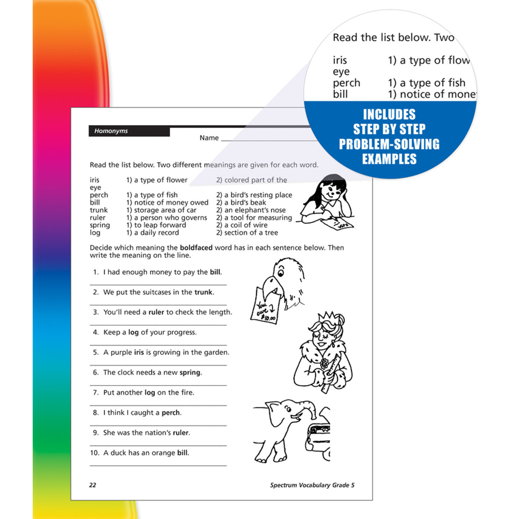 CARSON DELLOSA PUBLISHING CO Spectrum Vocabulary Workbook Grade 5