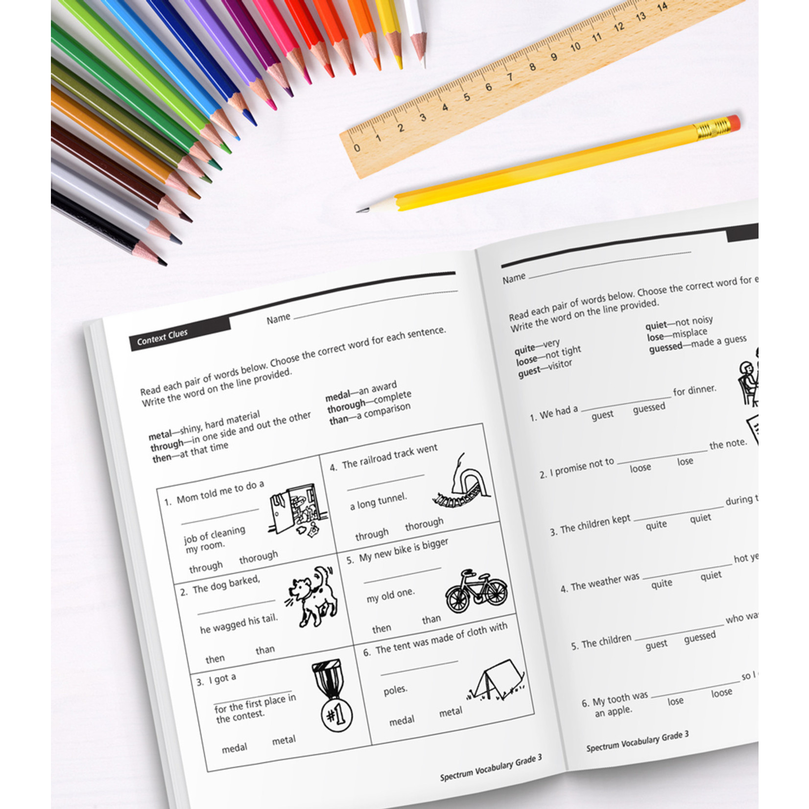 CARSON DELLOSA PUBLISHING CO Spectrum Vocabulary Workbook Grade 3