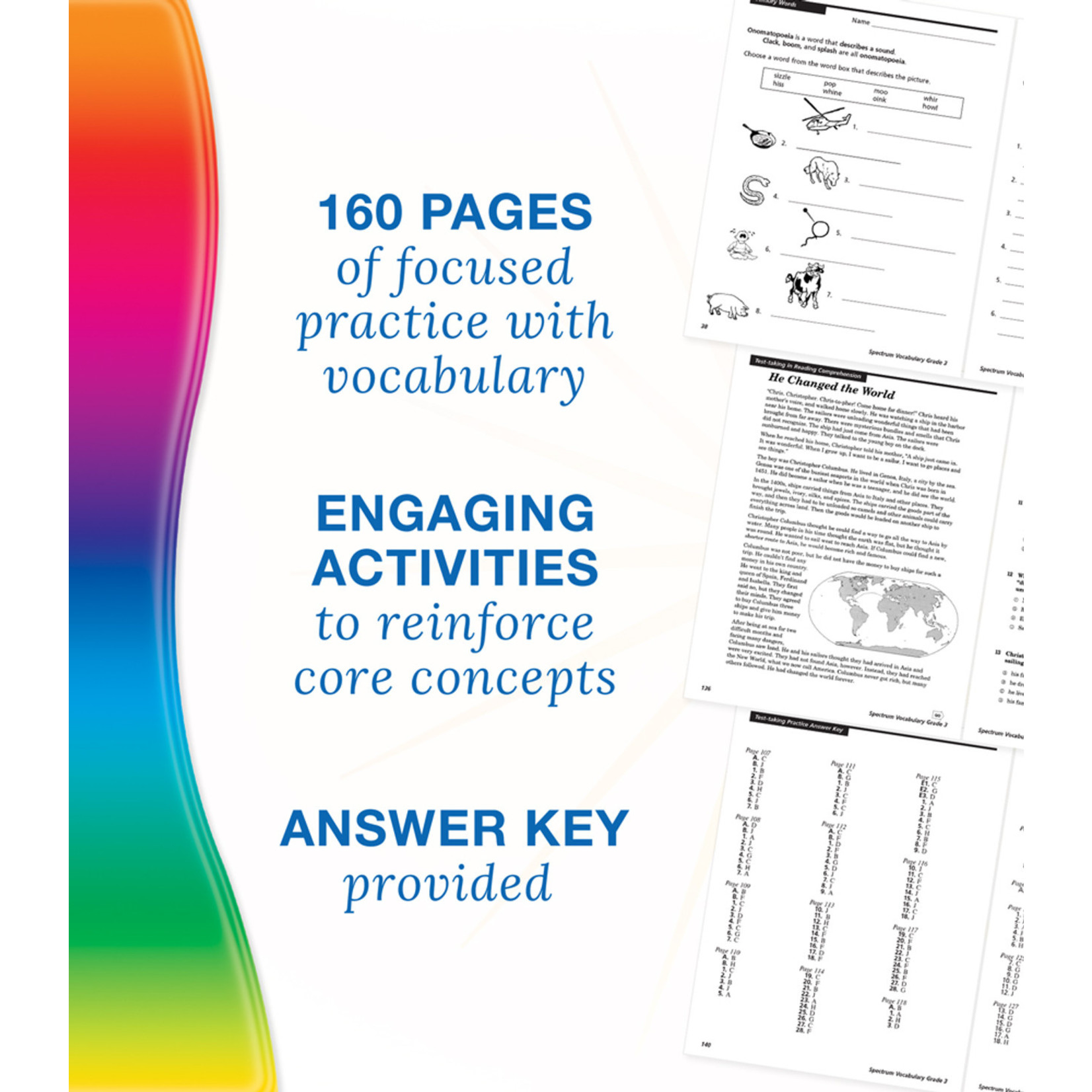 CARSON DELLOSA PUBLISHING CO Spectrum Vocabulary Workbook Grade 3